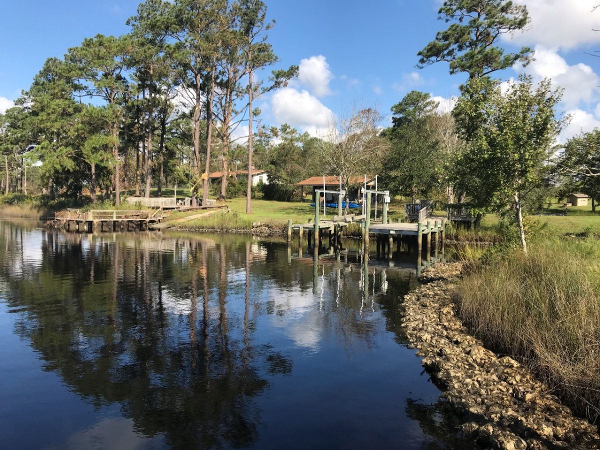 Living shoreline installed at Starkey Creek | North Carolina Coastal ...